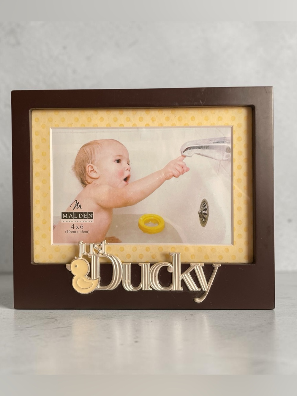 Malden “just ducky”photo frame, vintage, wooden